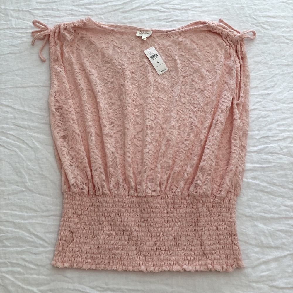 Light pink lace shirt